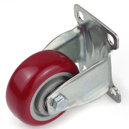 廣東萬向輪廠家 5寸中型雙軸pvc棗紅輪 工業腳輪車轱轆